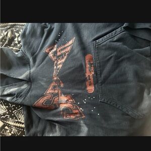 Men's Navy Graphic Hoodie